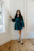 Smocked Dress with Tiered Skirt - Green