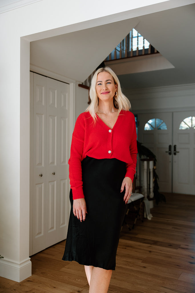 Satin Skirt - Black
