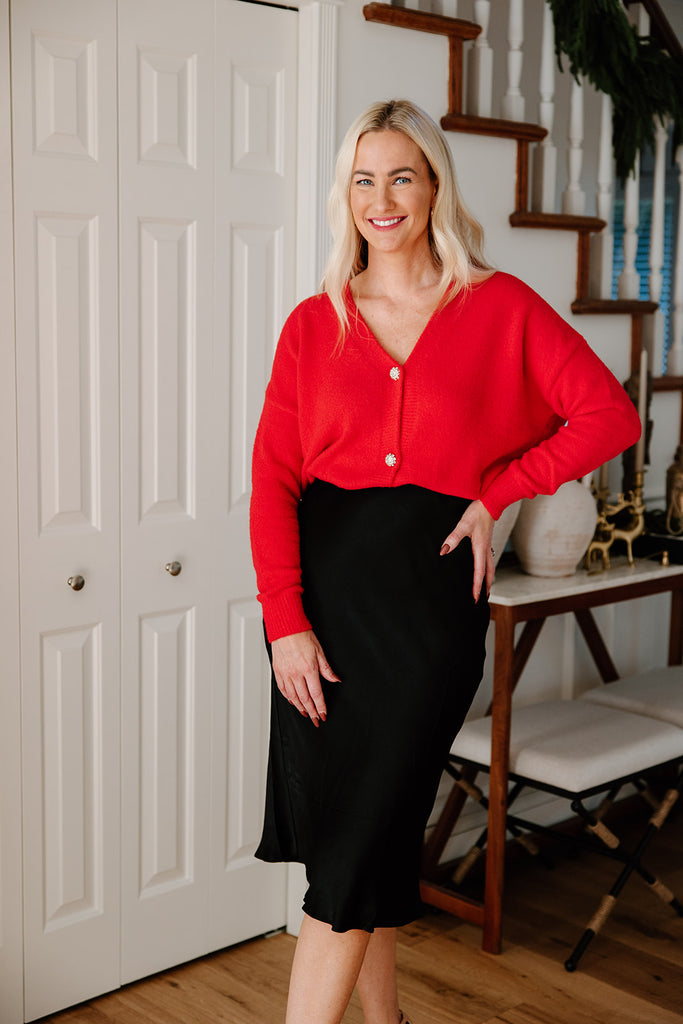 Satin Skirt - Black