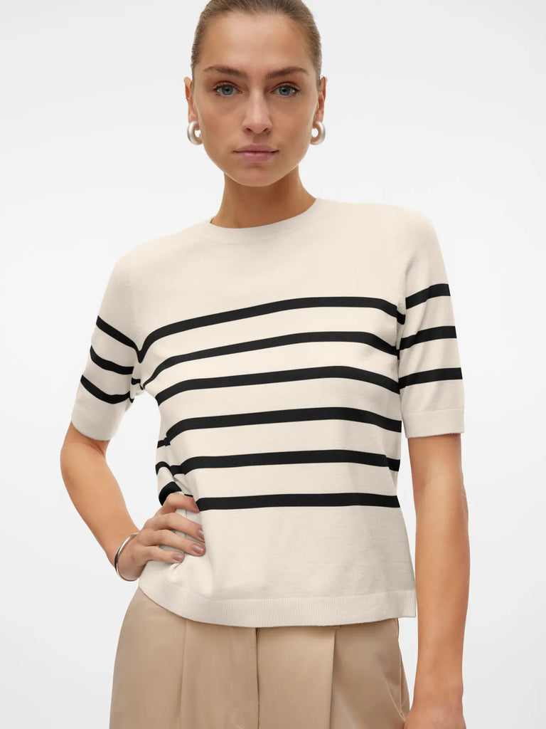 Short Sleeve Pullover - Ivory