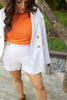 Blazer + Short Set - Beige