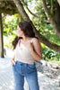 Classic Ribbed Vneck Tank - Oatmeal