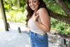Classic Ribbed Vneck Tank - Oatmeal