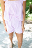 Casual Striped Set - Pink