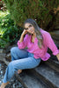 Linen Button Up Shirt - Pink