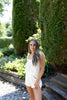 Ruffle Short Set - Cream