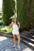 Ruffle Short Set - Cream