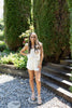 Ruffle Short Set - Cream