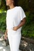 Short Sleeve Knit Sweater - White