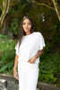 Short Sleeve Knit Sweater - White