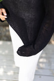 Lightweight Knit Sweater - Black