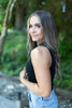 Cropped Tank Sweater - Black