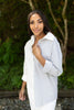 Classic Oversized Button Down - Grey/Whi
