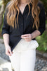 Linen Button Up Shirt - Black
