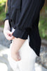Linen Button Up Shirt - Black