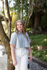 Cropped Cotton Shirt - Sage