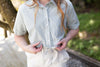 Cropped Cotton Shirt - Sage