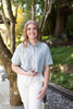 Cropped Cotton Shirt - Sage