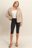 The Elevated Classic Faux Fur Jacket - Taupe