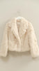 The Elevated Classic Faux Fur Jacket - Cream
