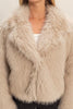 The Elevated Classic Faux Fur Jacket - Taupe