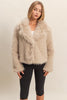The Elevated Classic Faux Fur Jacket - Taupe
