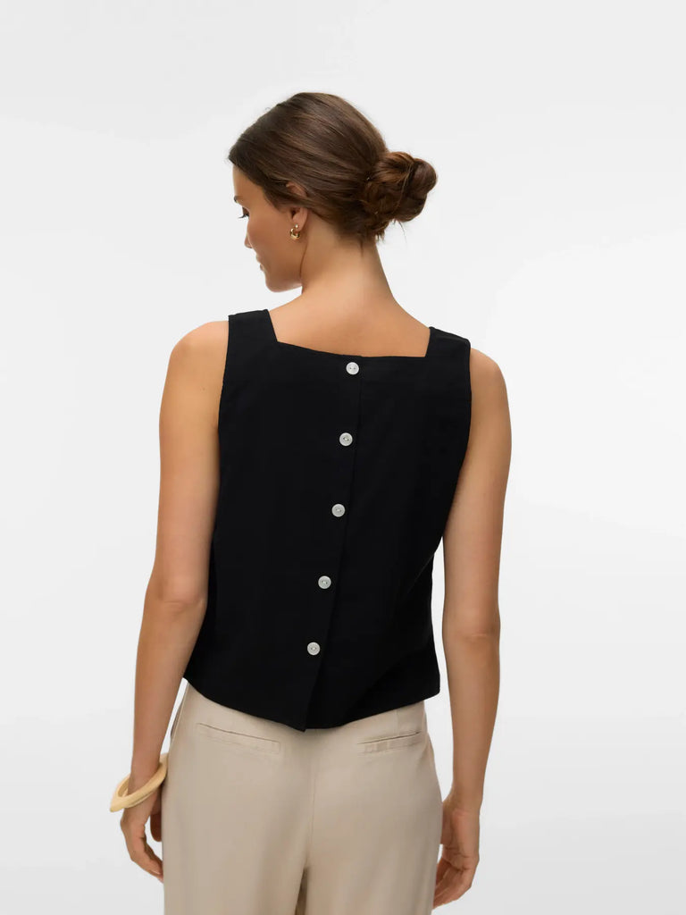 Square Neck Tank - Black