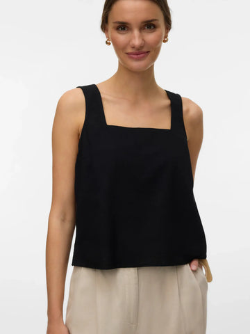 The Elevated Linen Vest - Oatmeal