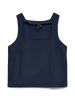 Square Neck Tank - Navy