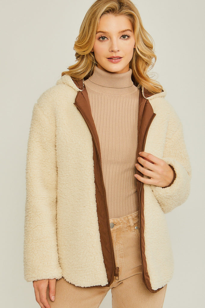 Reversible Quilted Jacket - Cocoa