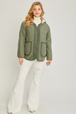 Reversible Quilted Jacket - Green