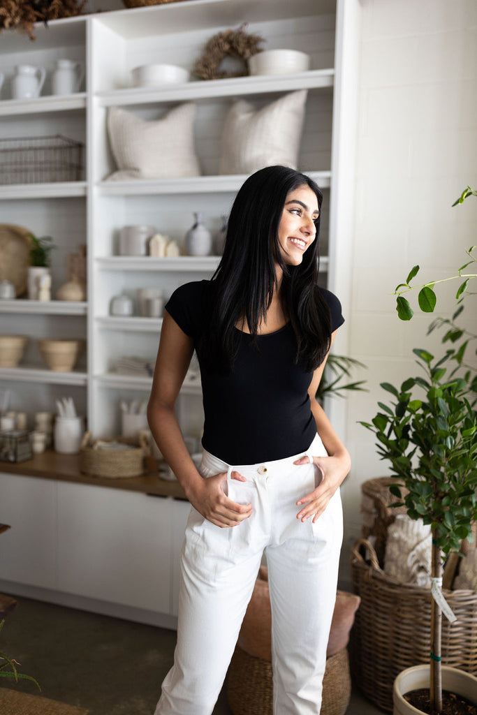 Balloon Pant - White - Small