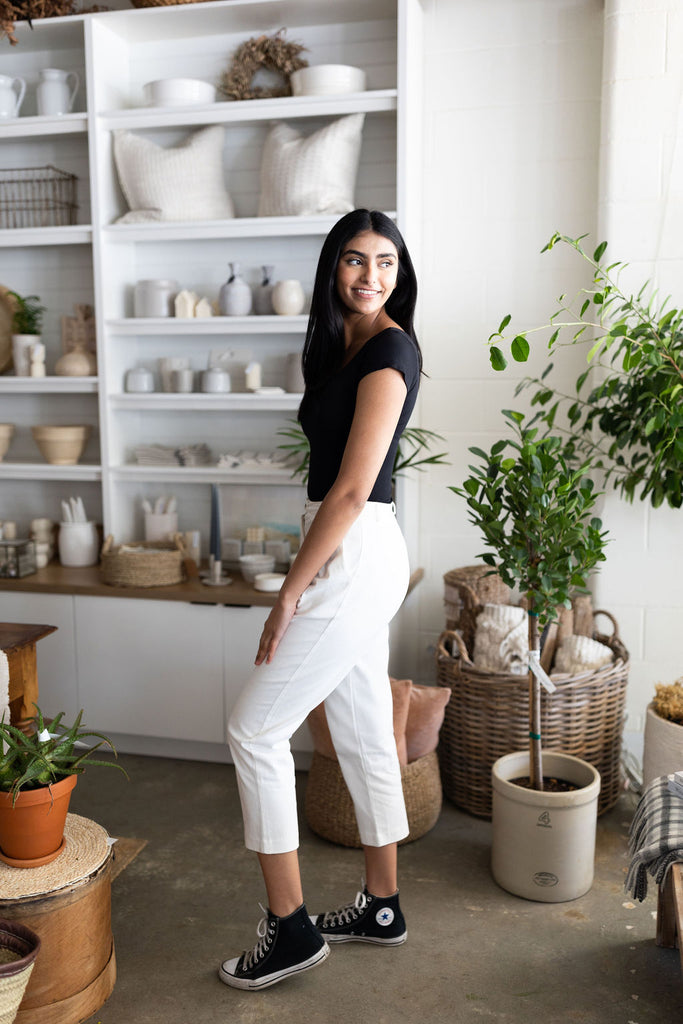 Balloon Pant - White - Small
