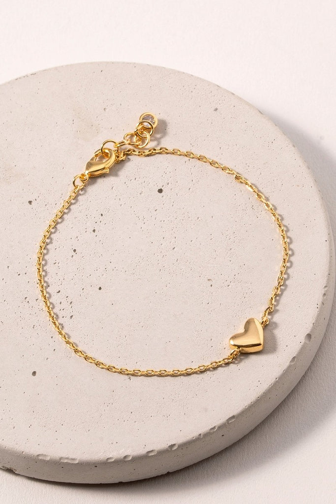 Heart Bracelet - Gold