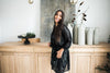 Sequin Dress with Sash - Black