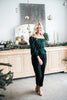 Smocked Swiss Dot Top - Green