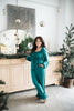 Satin Ruched Jumpsuit With Pockets - Eme