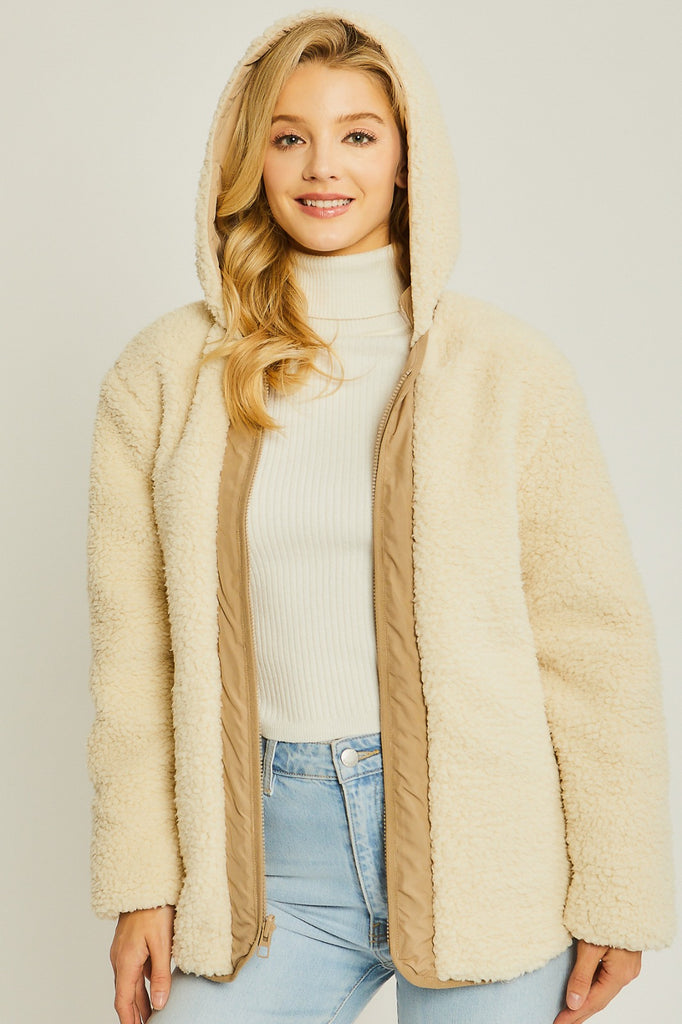 Reversible Quilted Jacket - Khaki