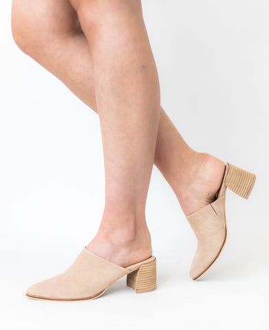 Front Cross Patent Sandal - Nude