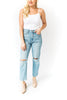 Thin Strap Tank - White