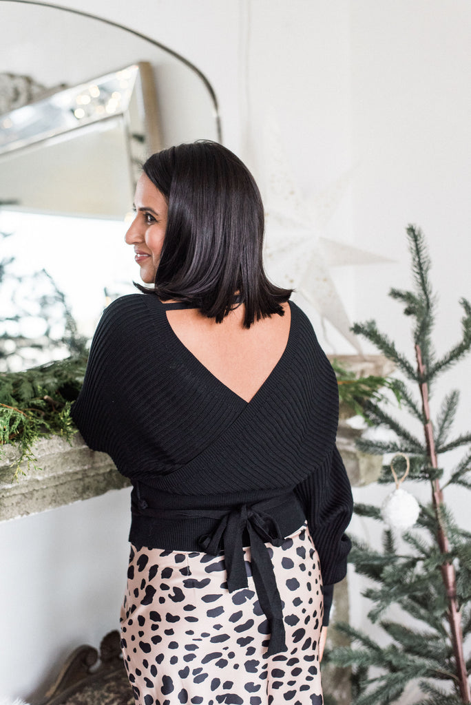 Leopard Satin Skirt