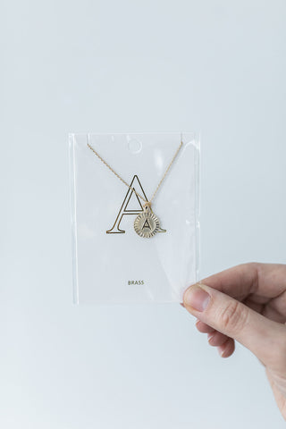 R - Initial Necklace