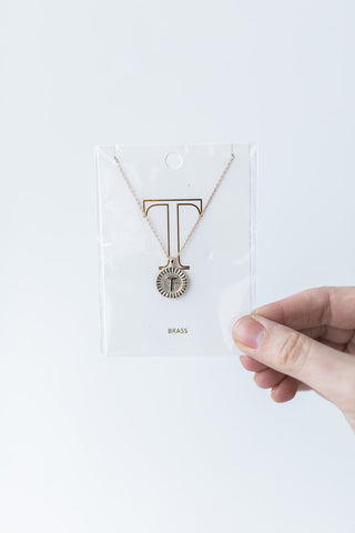 Block Letter MAMA Necklace - Silver